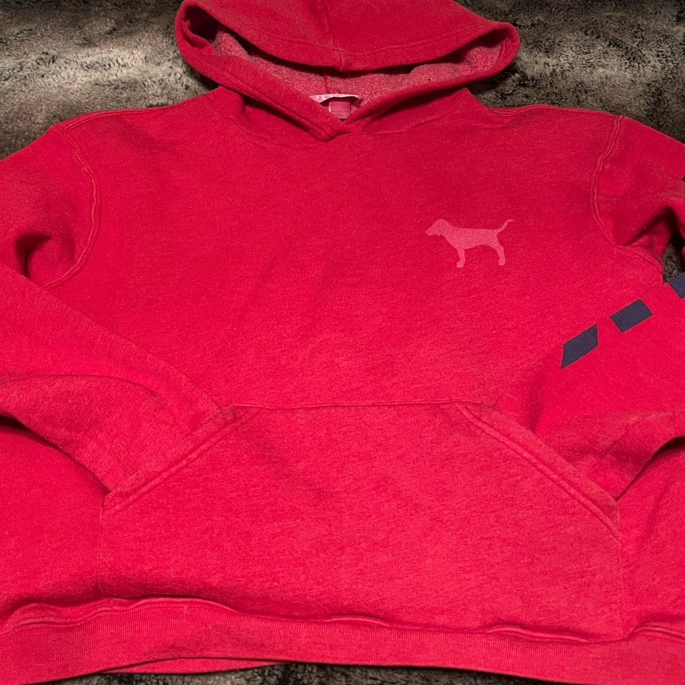 PINK Victoria's Secret Vibrant Red Hoodie